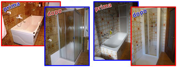 Sistema Novabad -  Trasformazione da vasca a doccia - Novabad - Como