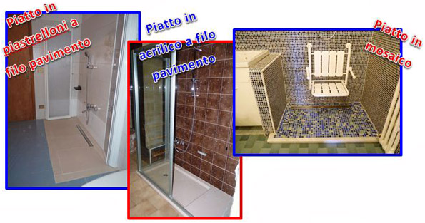 Sistema Novabad - Trasformazioni speciali - personalizzazioni mediante l'utilizzo di piastrelle e mosaico